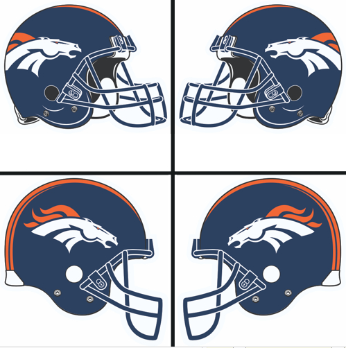 Denver Broncos Helmet Logo iron on paper